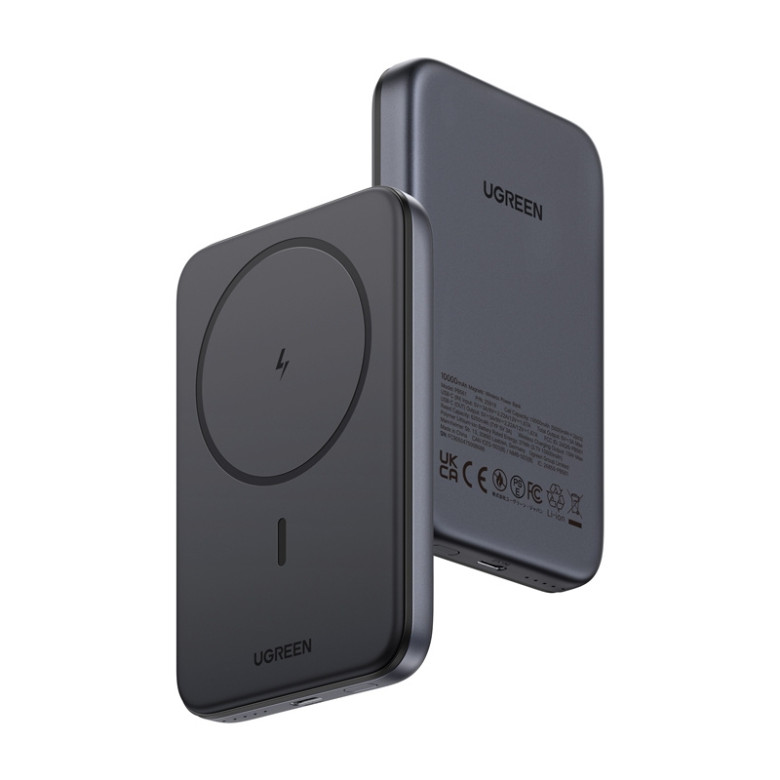 Ugreen PB763 Magnetic 10000mAh Power Bank, Qi2, USB-C, 20W (Black) Ugreen PB763 Magnetic 10000mAh Power Bank, Qi2, USB-C, 20W (Black)