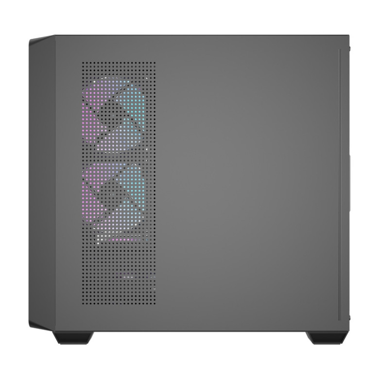 Darkflash DS900WD számítógépház (fekete) + 4 ventilátor