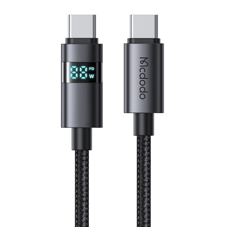 Mcdodo CA-5610 USB-C to USB-C cable, 100W, LED display, 1.2m Mcdodo CA-5610 USB-C to USB-C cable, 100W, LED display, 1.2m