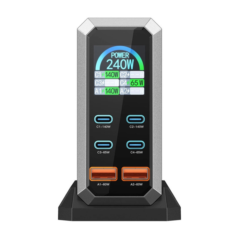 Blitzwolf BW-S31 network charger 2xUSB-A, 4xUSB-C, PD, 240W
