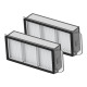 Hepa filter 2 pcs for Dreame X50 Ultra,X50 Master,L50 Pro Ultra,L50 Ultra,L40s Ultra,L40s Pro Ultra,X50 Ultra Complete,X50s Ultra,X50s Ultra Complete,X50s Pro Master ,L50s Ultra
