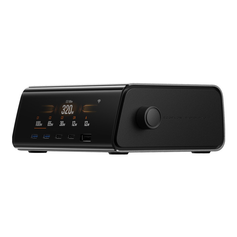 EcoFlow RAPID Pro 320W-os dokkolóállomás, 4xUSB-C, 1xUSB-A, GaN