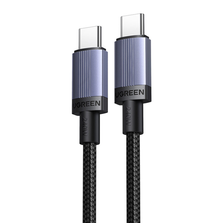 Ugreen L528 USB-C-USB-C kábel, 100 W, 0,5 m (szürke) Ugreen L528 USB-C-USB-C kábel, 100 W, 0,5 m (szürke)