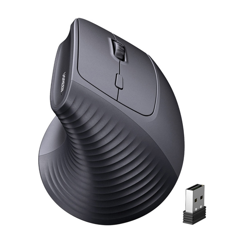 Wireless Vertical Mouse Ugreen M571 2.4GHz + BT (black)
