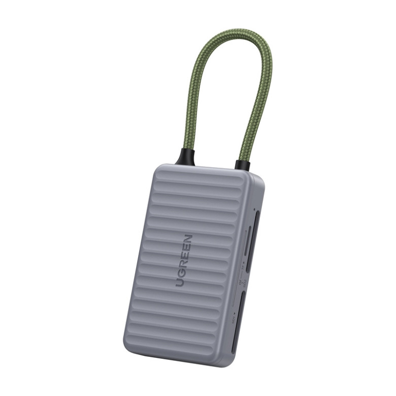 UGREEN CM868 USB-C kártyaolvasó, 2xSD 1xTF 170Mbps (szürke)
