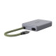 UGREEN CM868 USB-C kártyaolvasó, 2xSD 1xTF 170Mbps (szürke)