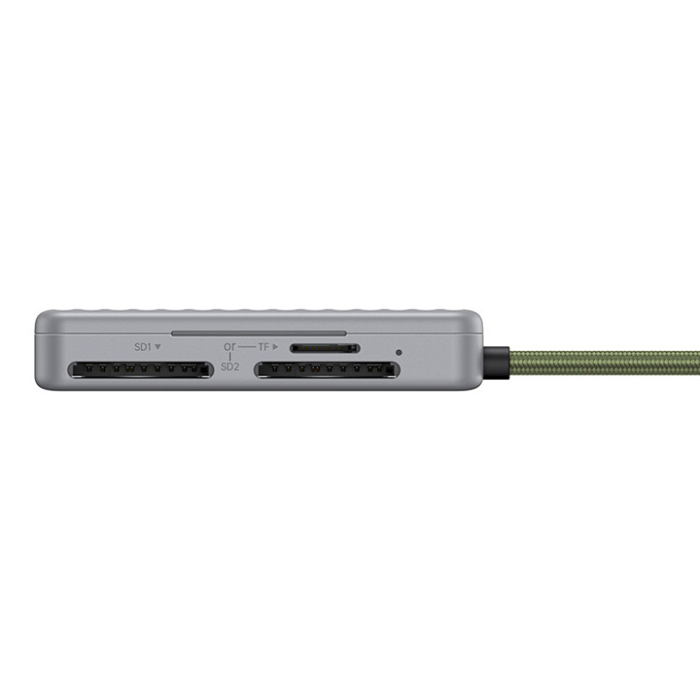 UGREEN CM868 USB-C kártyaolvasó, 2xSD 1xTF 170Mbps (szürke)