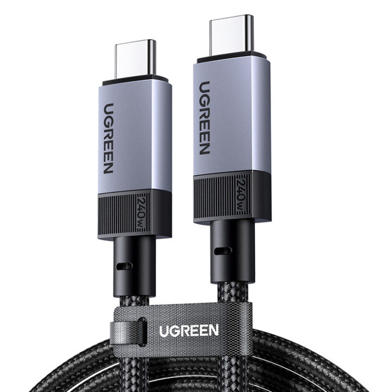 USB4 Gen 3 Cable Ugreen L705, 240W, 40Gbps, 1m (Space Gray)