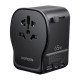 Universal Travel Adapter Ugreen S550, 2x USB-C, 1x USB-A, 65W