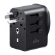Universal Travel Adapter Ugreen S550, 2x USB-C, 1x USB-A, 65W