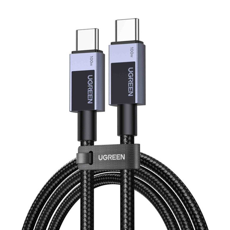 USB-C to USB-C PD Cable Ugreen L512, 5A, 1m, 480Mbps (Space Gray)