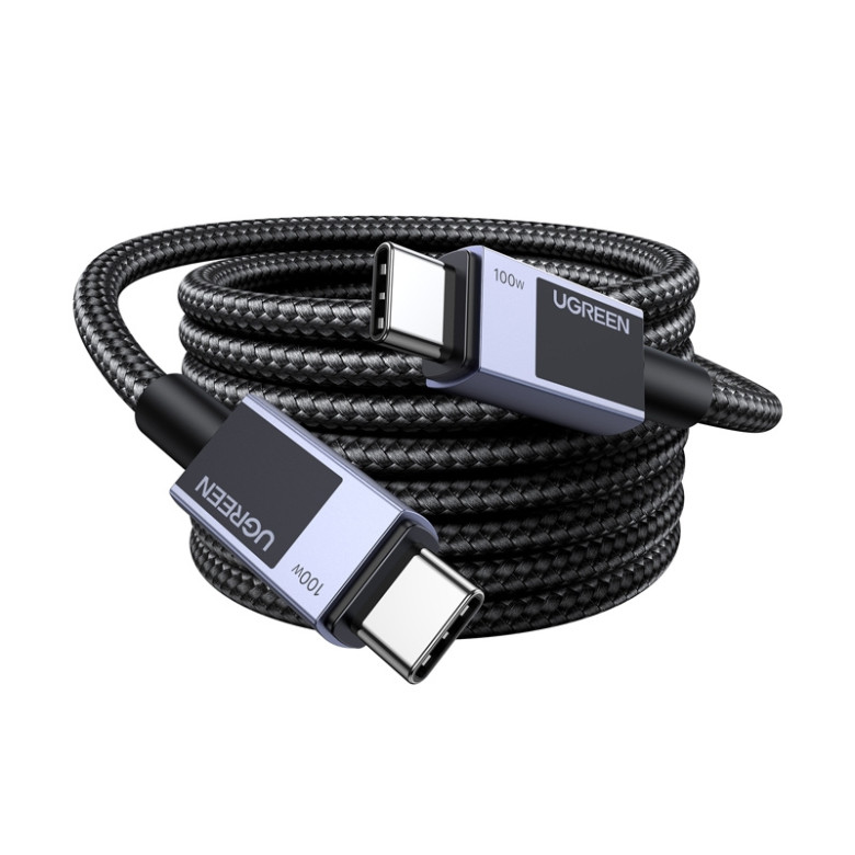 USB-C to USB-C PD Cable Ugreen L512, 5A, 1m, 480Mbps (Space Gray)