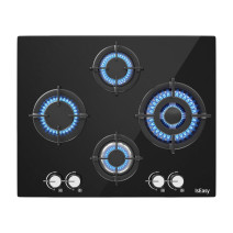 IsEasy Four-zones glass panel gas stove MGBG-604B