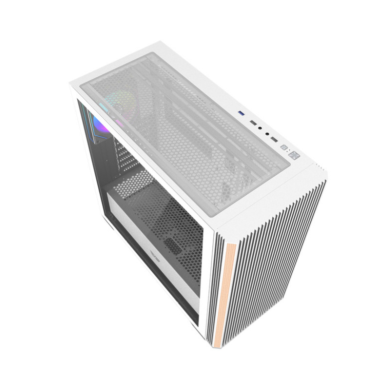 Darkflash DS900WS számítógépház (fehér) + 4 ARGB ventilátorok