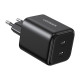 Charger Dual UGREEN USB-C 45W X526 (black)