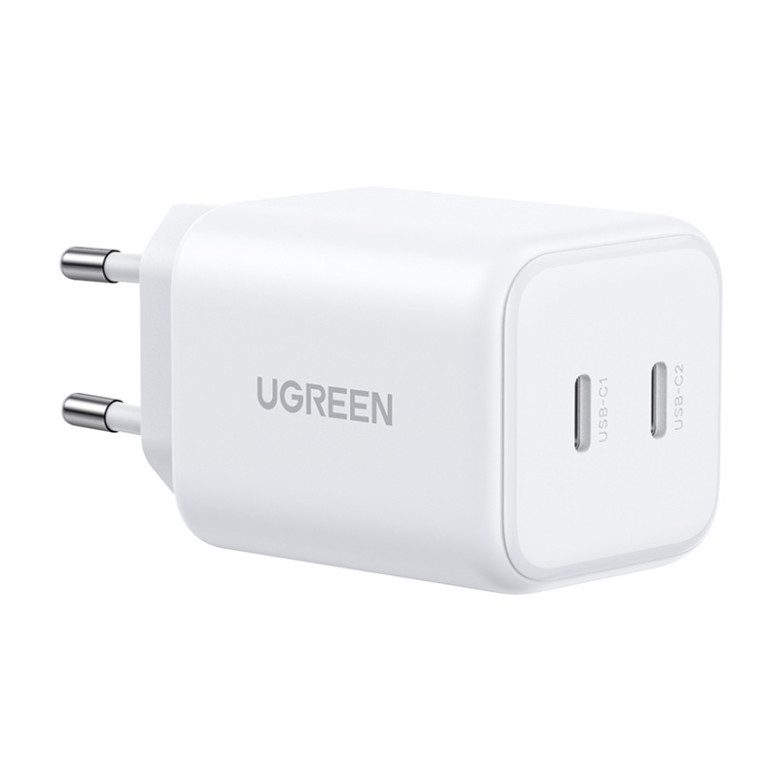Charger Dual UGREEN USB-C GaN 45W X526 (white)