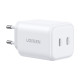 Charger Dual UGREEN USB-C GaN 45W X526 (white)