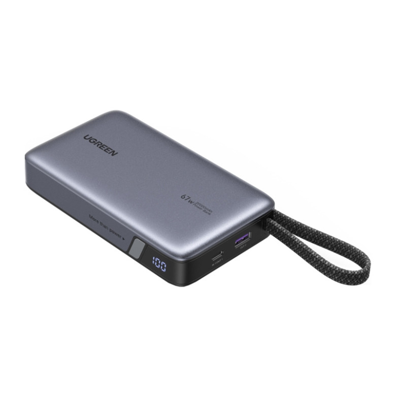 Powerbank Built-in Cable  20000mAh UGREEN PB550 67W (gray)