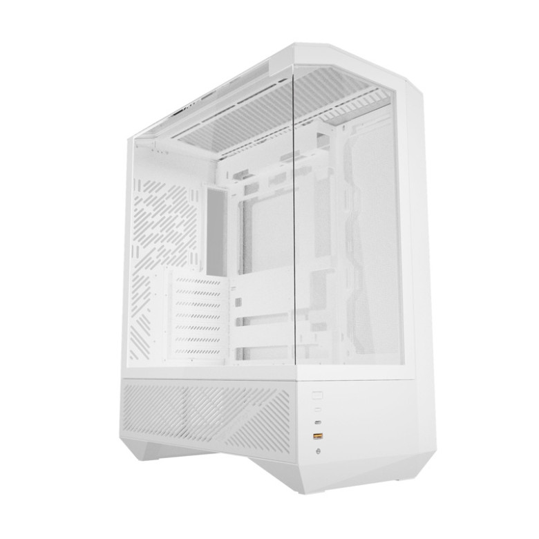 Darkflash DY460 számítógépház (fehér) + 4 ARGB ventilátorok