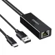 Ugreen CR110 Ethernet Adapter USB-C to RJ45 100Mbps (black)