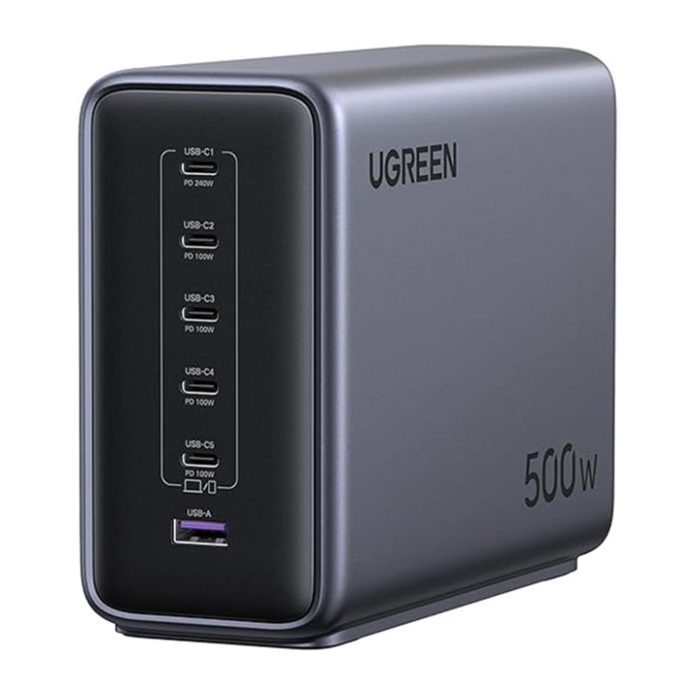 Ugreen X759 Nexode Charger 500W, 6-port GaN (grey)