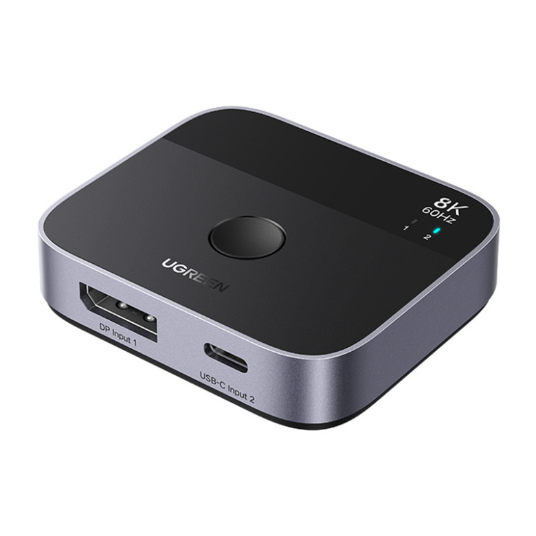 Ugreen AW701 DisplayPort+USB-C Switch 2in1 out