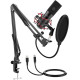 Fifine Condenser microphone with tripod T732 (black) Fifine Condenser microphone with tripod T732 (black)