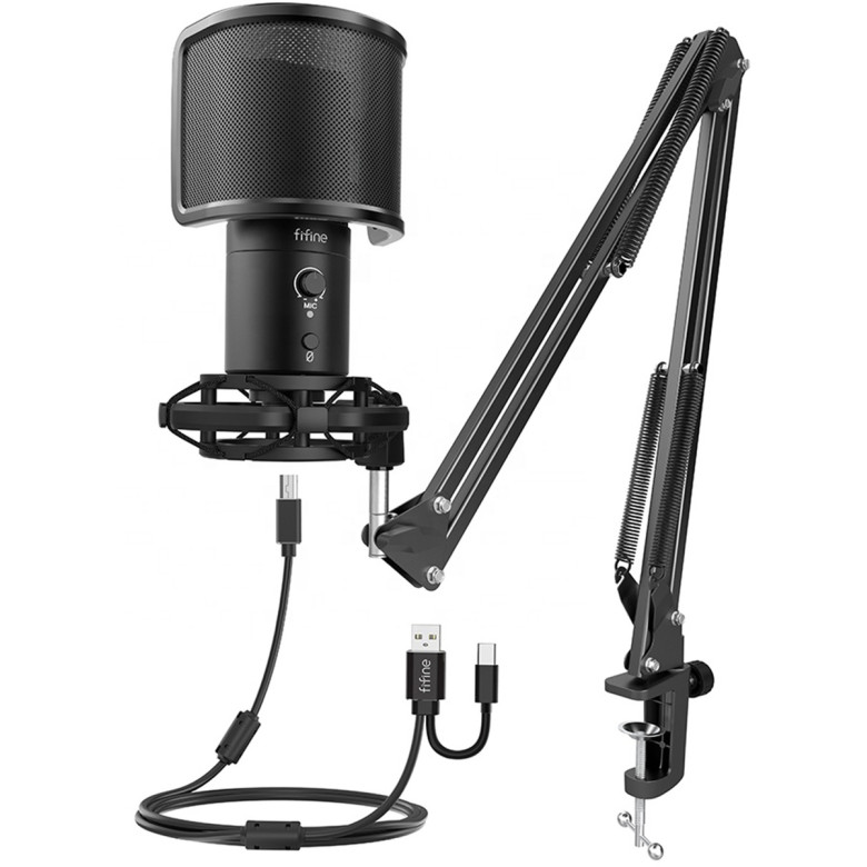Fifine Condenser microphone T683 (black)