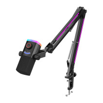 Fifine Dynamic microphone AM8proT with boom arm (black)