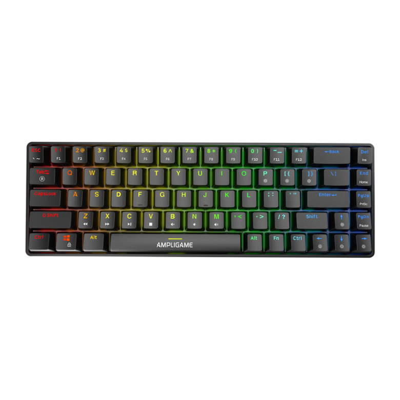 Fifine Mechanical keybord GK1, 65% RGB (black)