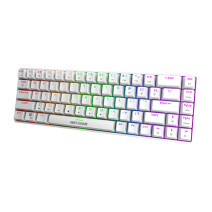 Fifine Mechanical keybord GK1W, 65% RGB (white)