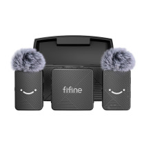 Fifine Wireless lavalier two microphones M (black)