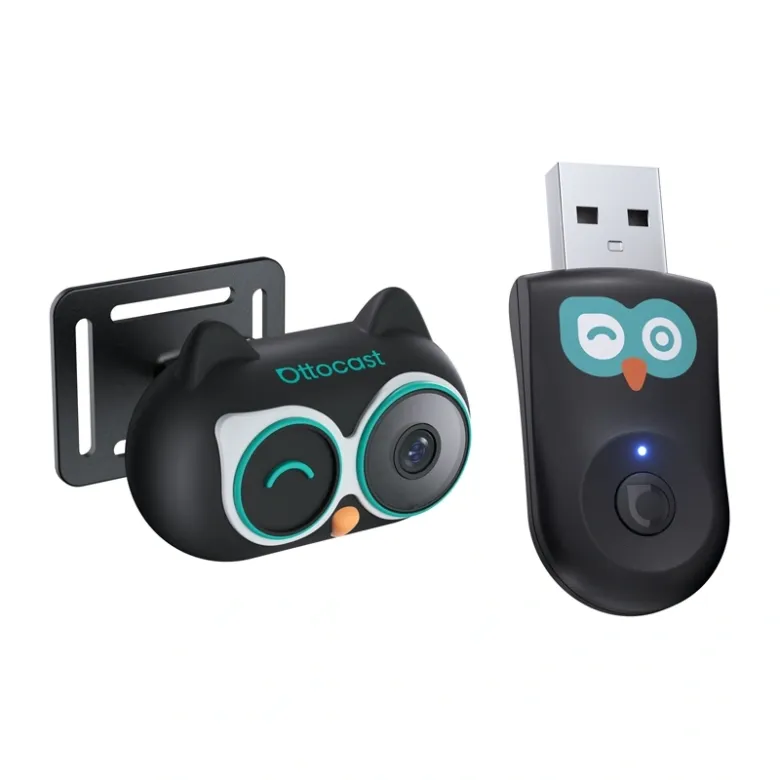 Ottocast Cabin Care wireless CarPlay adapter with cabin camera