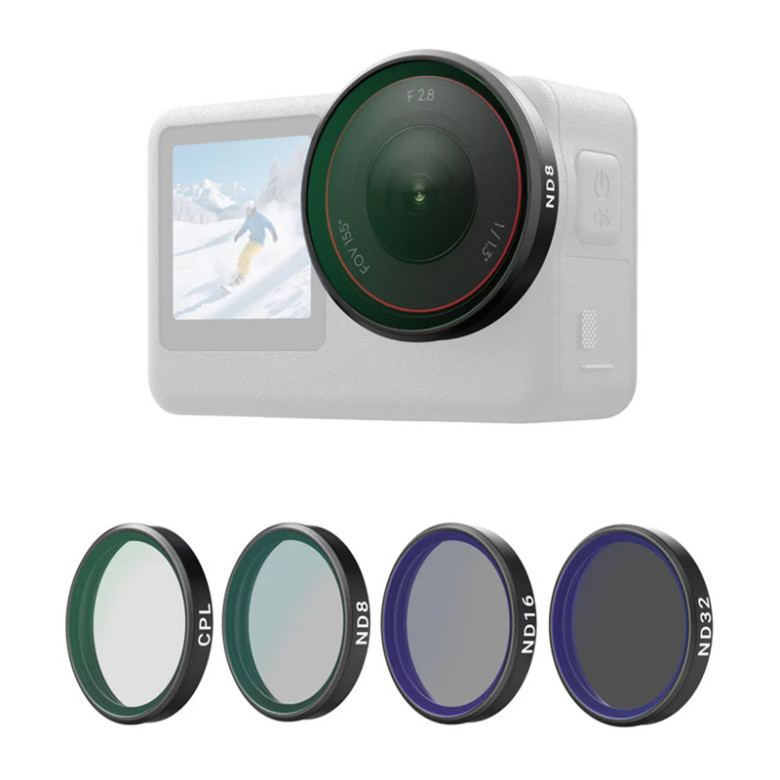 Telesin CPL/ND8/ND16/ND32 Filter Set for DJI Osmo Action 6 (4 pcs.)