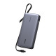 UGREEN PB552 Power Bank, 25000 mAh, 165W, Built-in Cable, gray