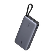UGREEN PB552 Power Bank, 25000 mAh, 165W, Built-in Cable, gray