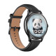 Smart Watch COLMI L28 (black silicone + black leather strap)