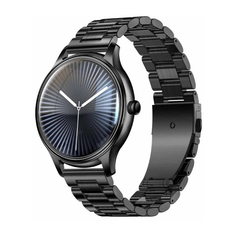 Smart Watch COLMI L28 (Black + Black steel strap)