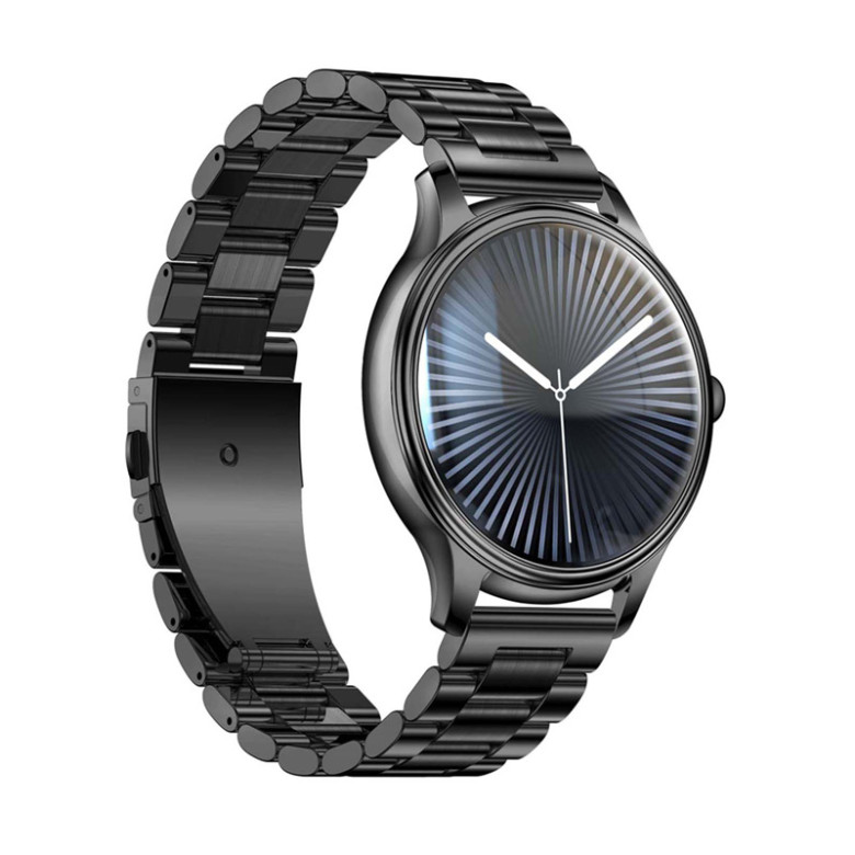Smart Watch COLMI L28 (Black + Black steel strap)