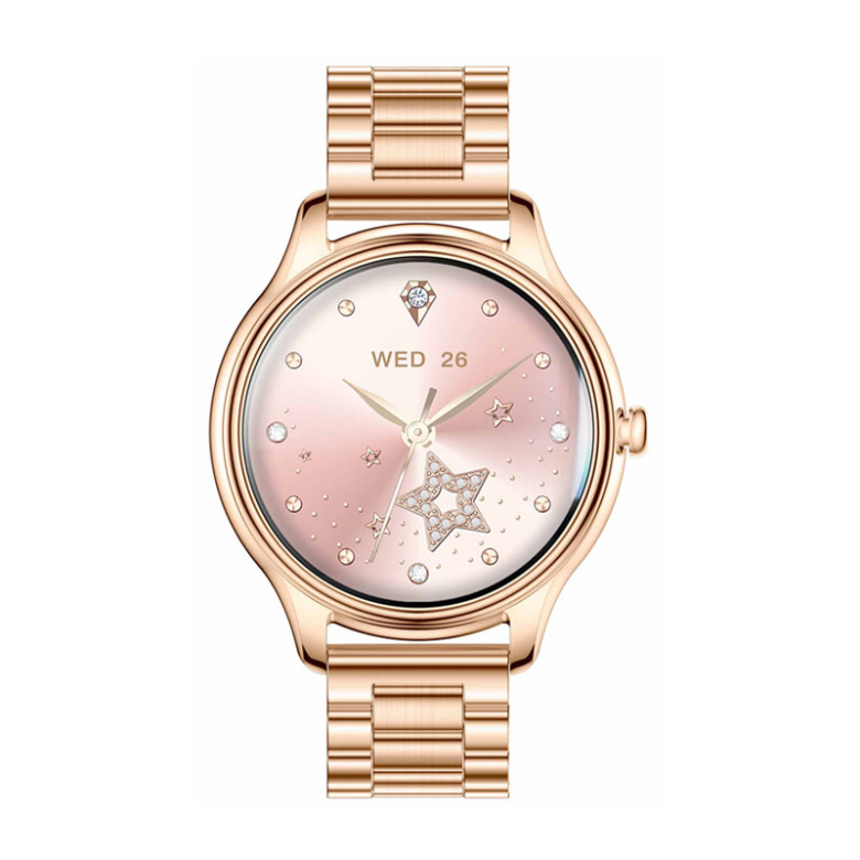 Smart Watch COLMI L28 (Gold + Gold steel strap)