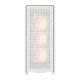 DarkFlash AIRNOVA számítógép-ház (fehér) + 3 ventilátor