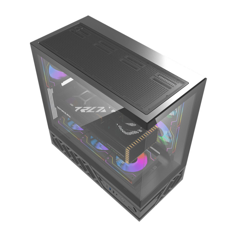 DarkFlash DS950 számítógép-ház (fekete) + 6 ventilátor