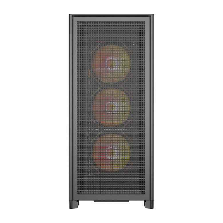 DarkFlash AIRNOVA számítógép-ház (fekete) + 3 ventilátor