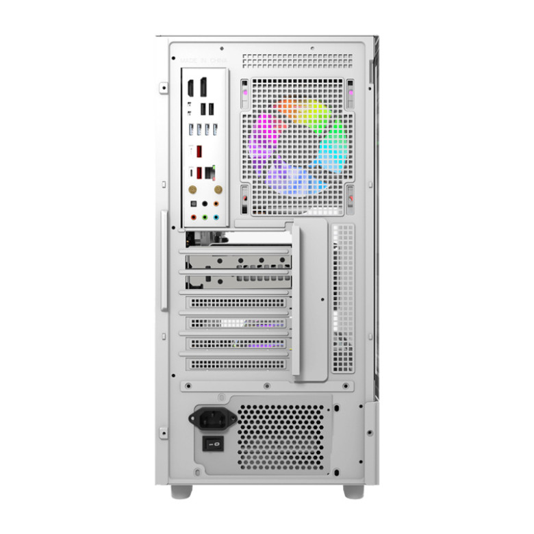DarkFlash DS950 számítógép-ház (fehér) + 6 ventilátor