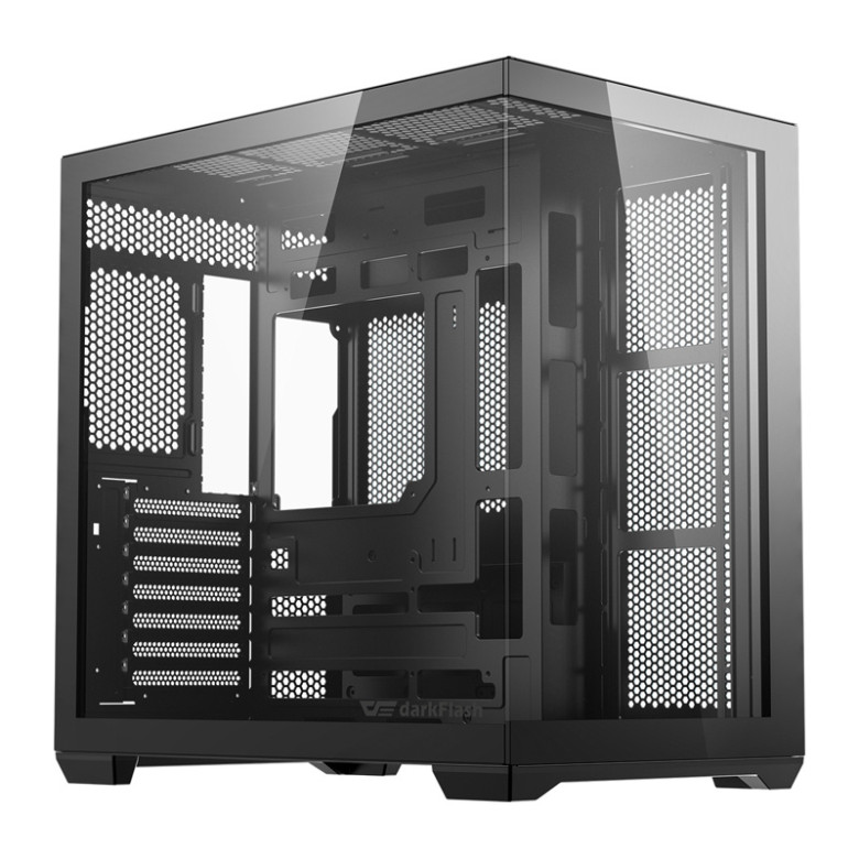 DarkFlash C280 számítógép-ház (fekete) + 7 ventilátor
