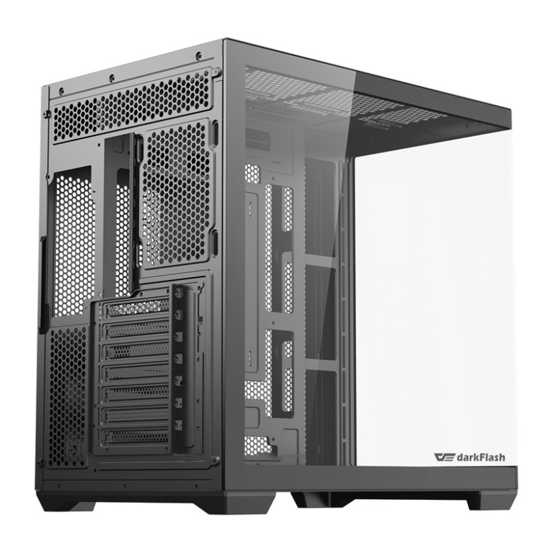DarkFlash C280 számítógép-ház (fekete) + 7 ventilátor