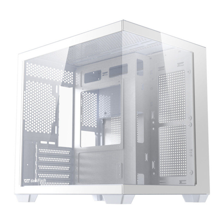 DarkFlash Computer Case B275 White (No Fans)