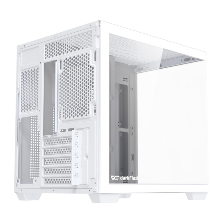 DarkFlash Computer Case B275 White (No Fans)