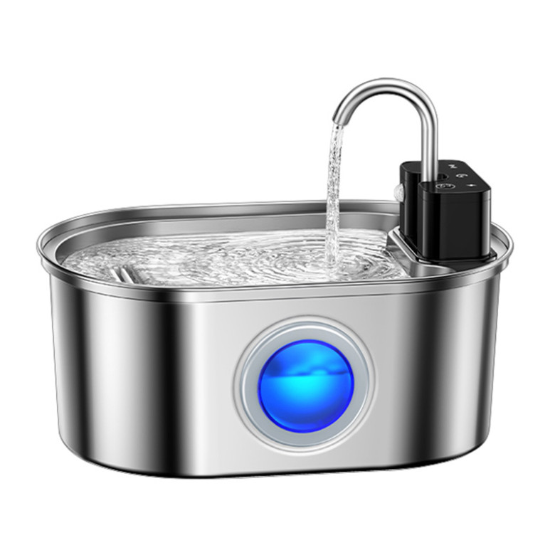 Rojeco 3.2L Stainless Steel Wireless Cat Water Fountain