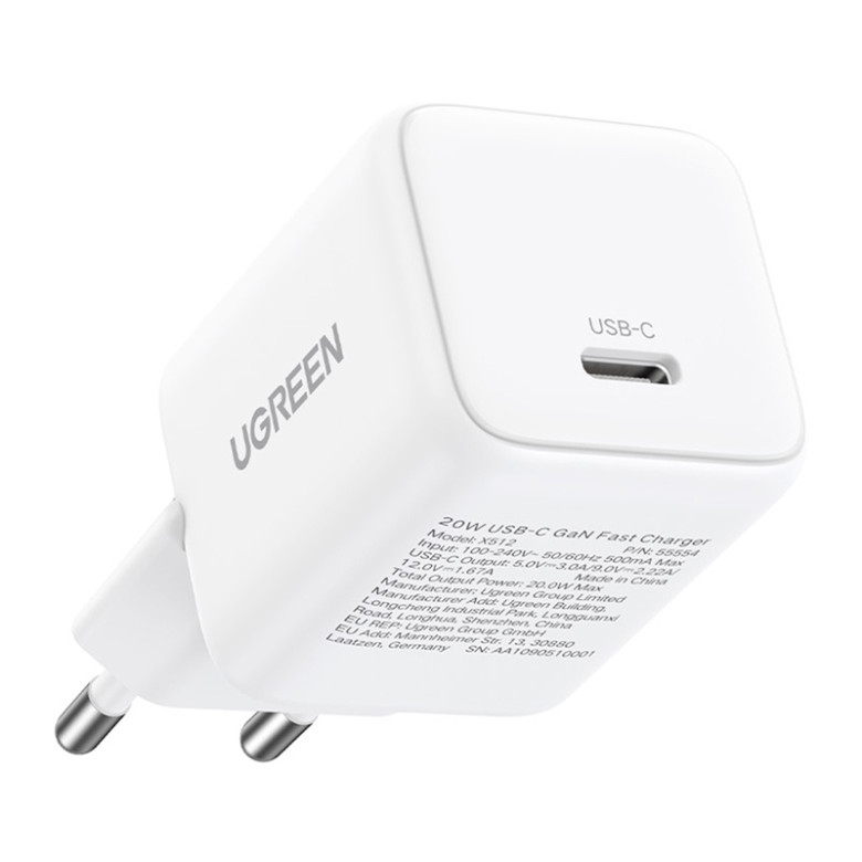 Ugreen X512 20W USB-C GaN Charger White